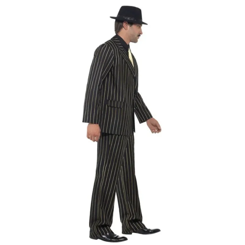Gold Pinstripe Gangster Costume