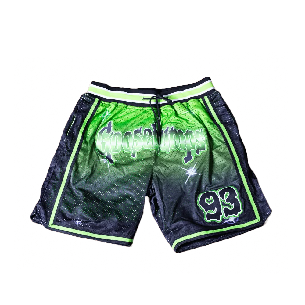 GOOSEBUMPS SLAPPY BASKETBALL SHORTS GREEN