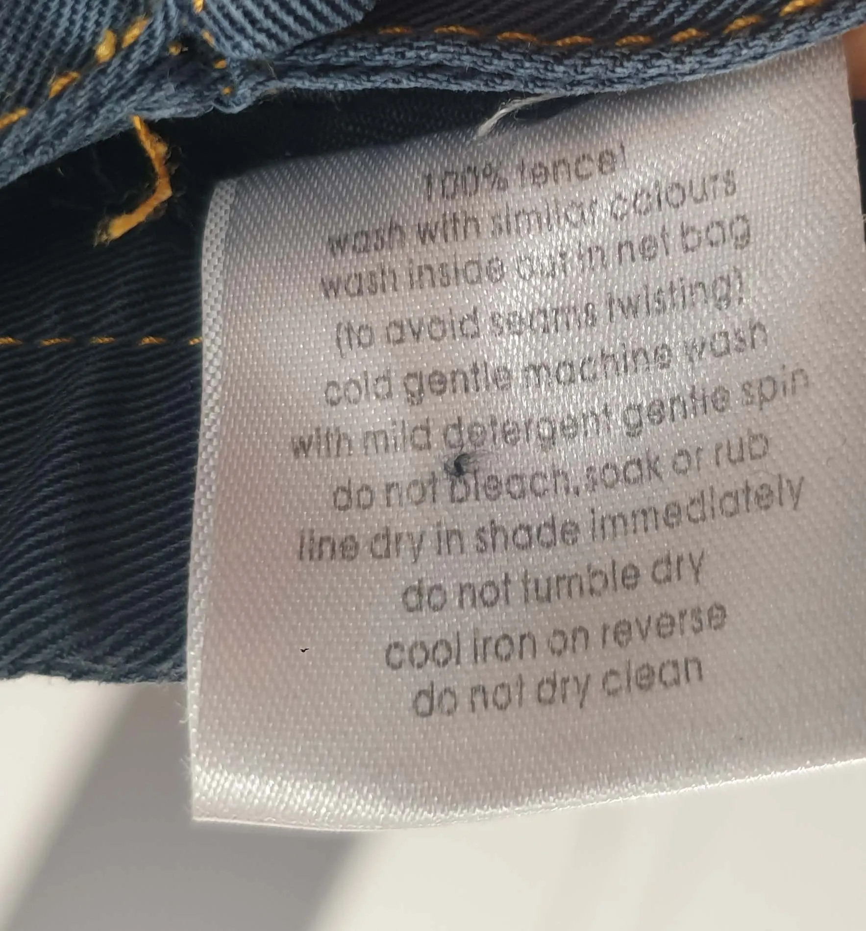 Gorman blue Tencel pants with front/back tie detail size 8