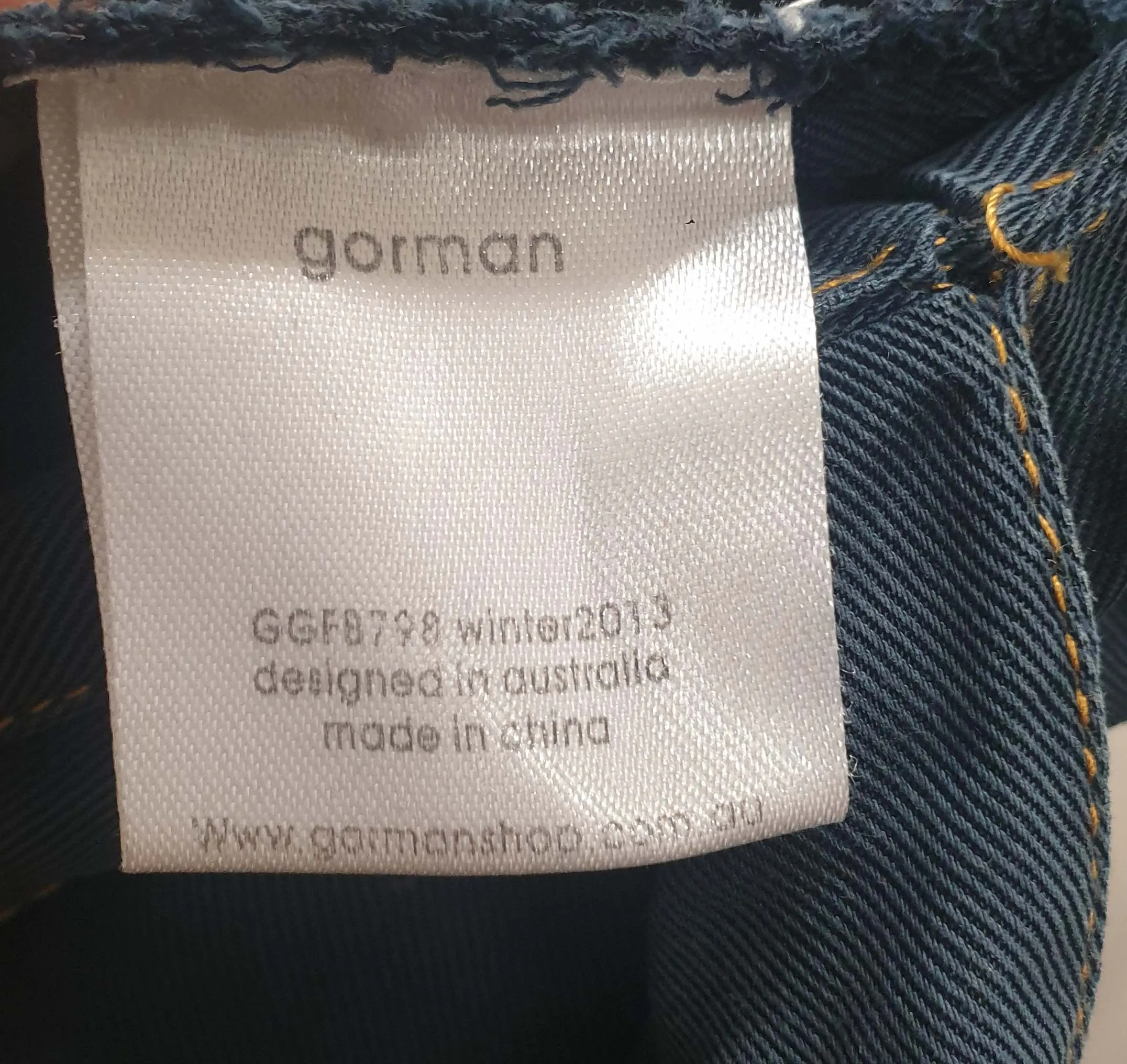 Gorman blue Tencel pants with front/back tie detail size 8
