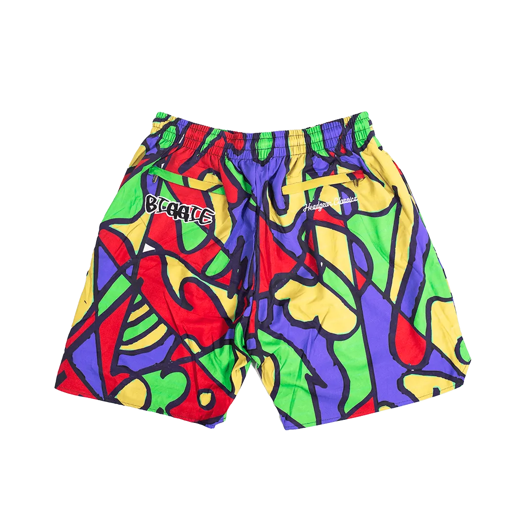 GRAFFITI BAD BOY BIGGIE BASKETBALL SHORTS