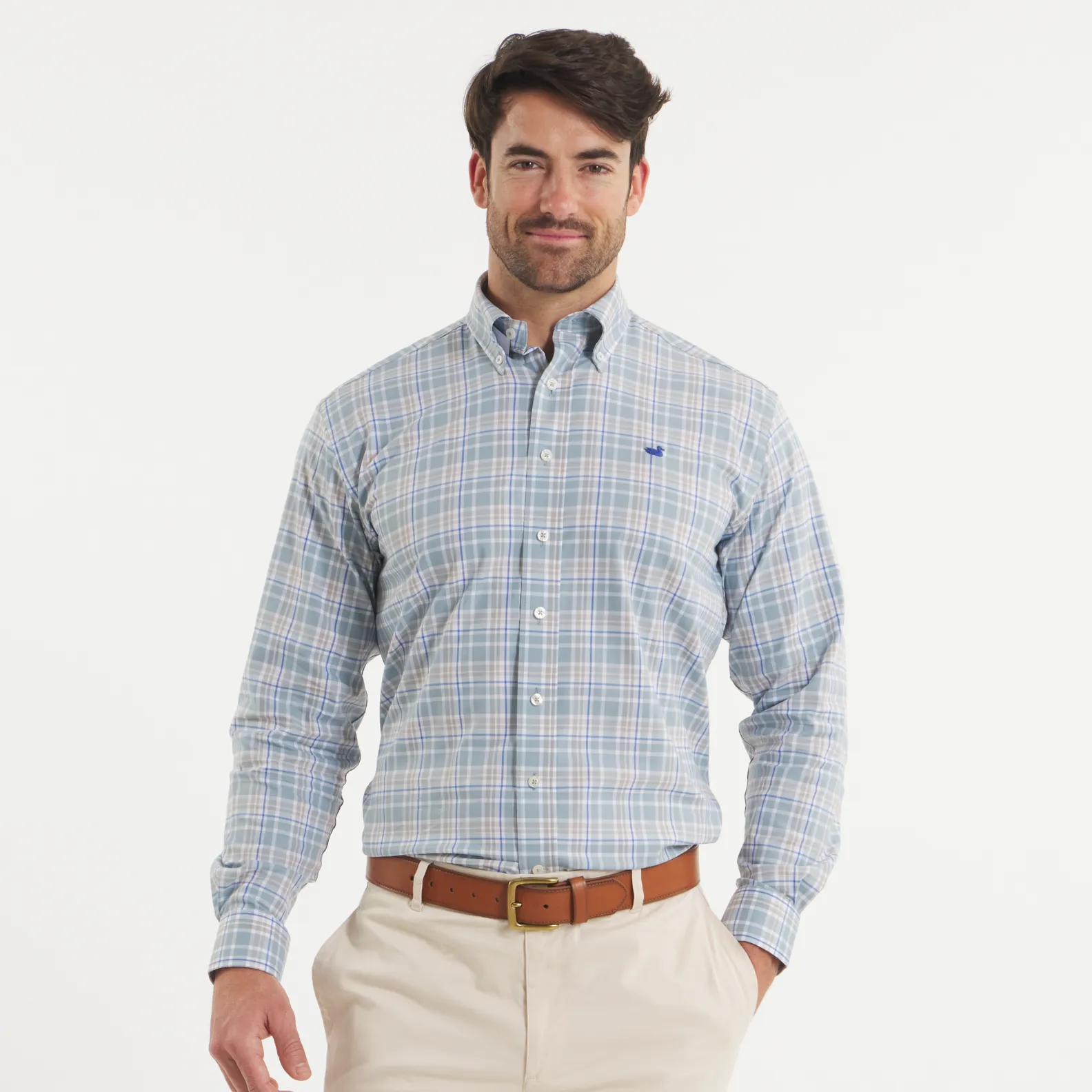 Grainger Performance Plaid Dress Shirt