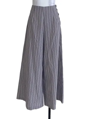 Grey Striped Pants