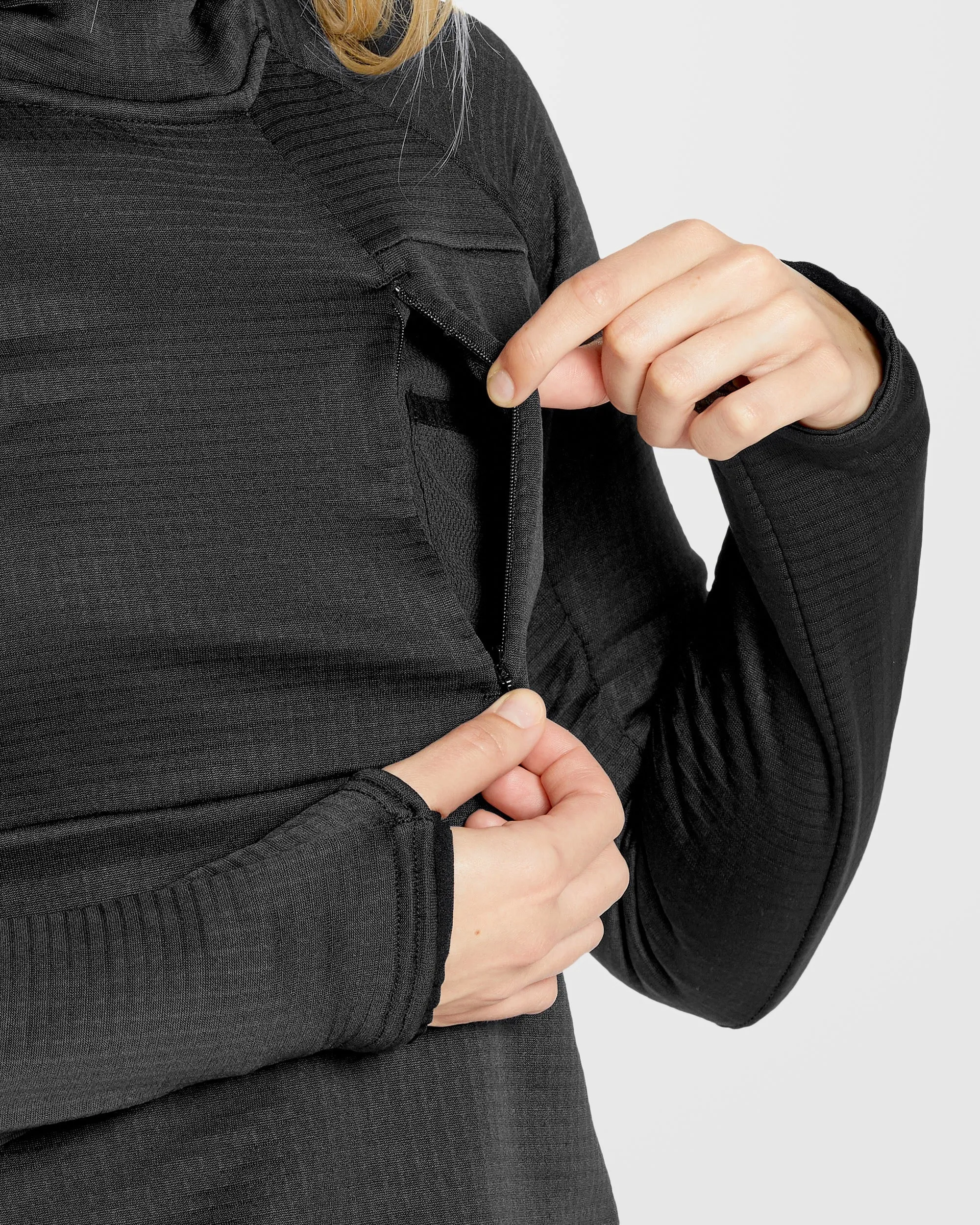 Gridlock Balaclava Kapuzenpullover - Black