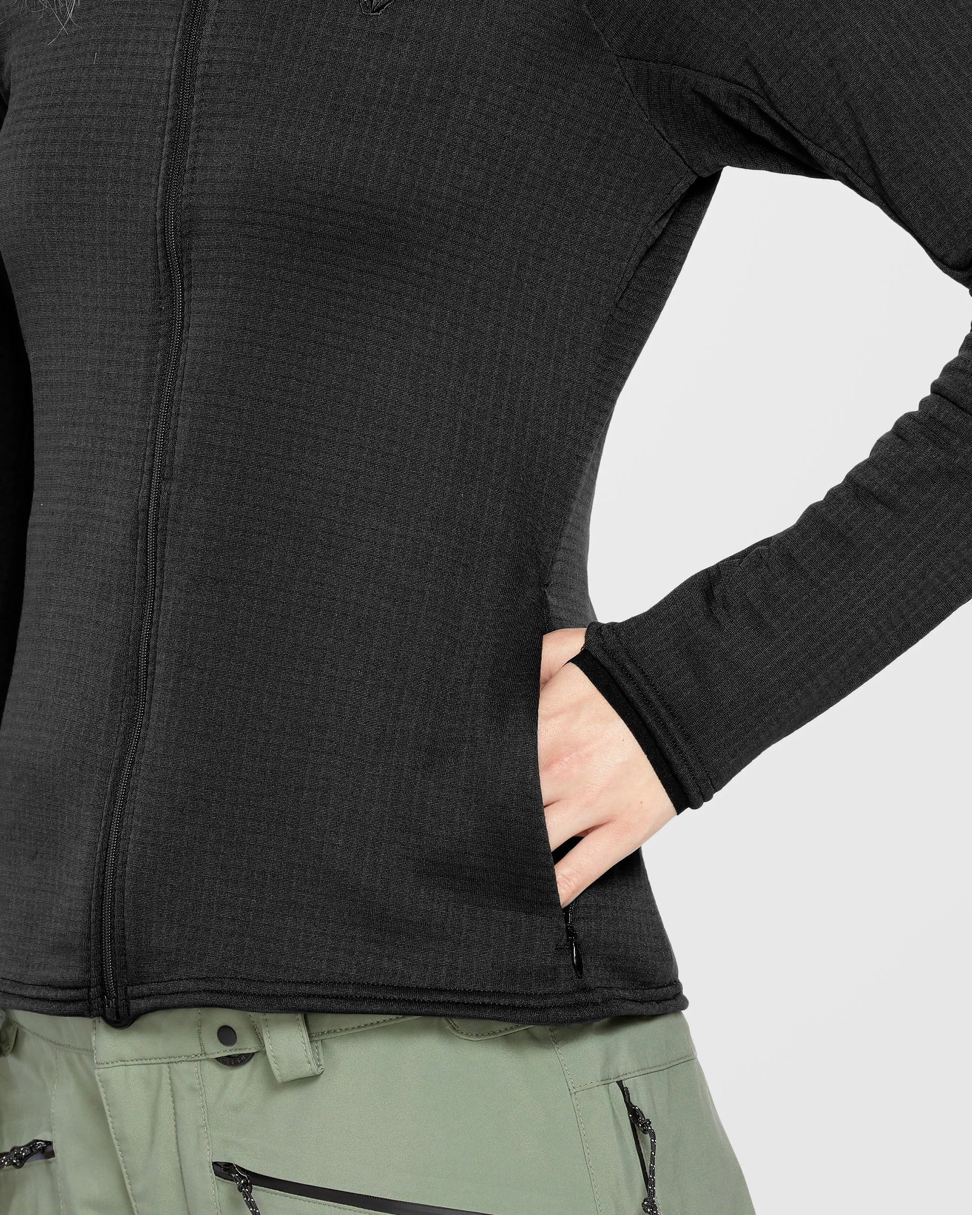 Gridlock Full Zip Pullover - Black