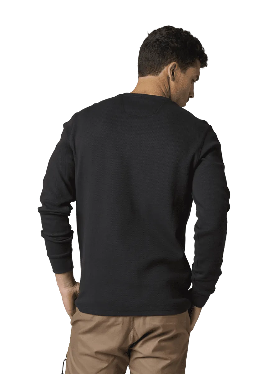 GRUNT WORK THERMAL HENLEY LONG SLEEVE TOP