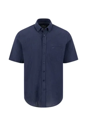 Halbarm-Hemd mit Button-Down-Kragen