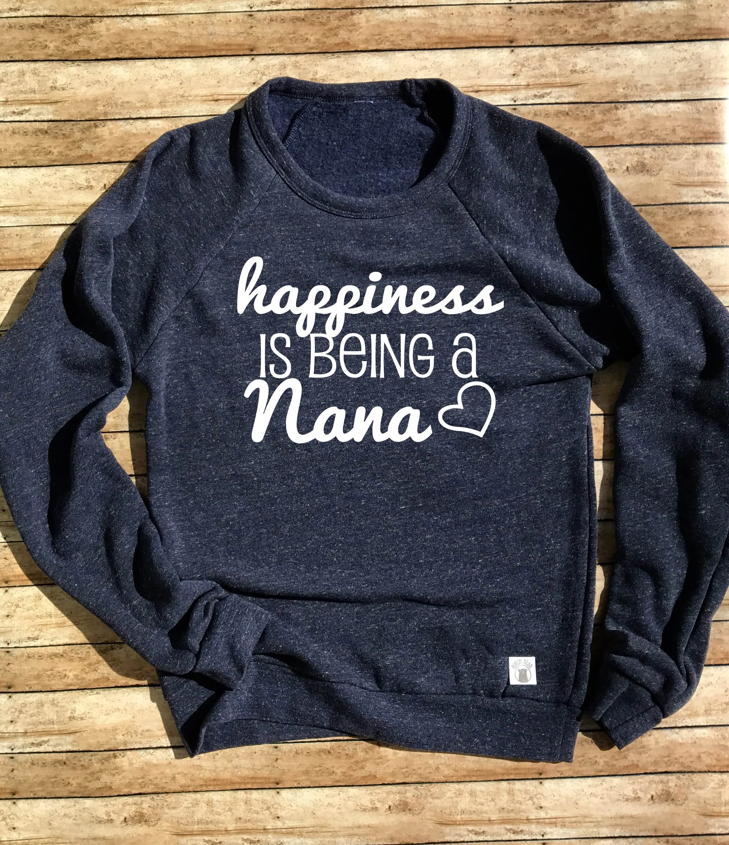 Happiness Is Being a Nana Crew Neck Sweatshirt