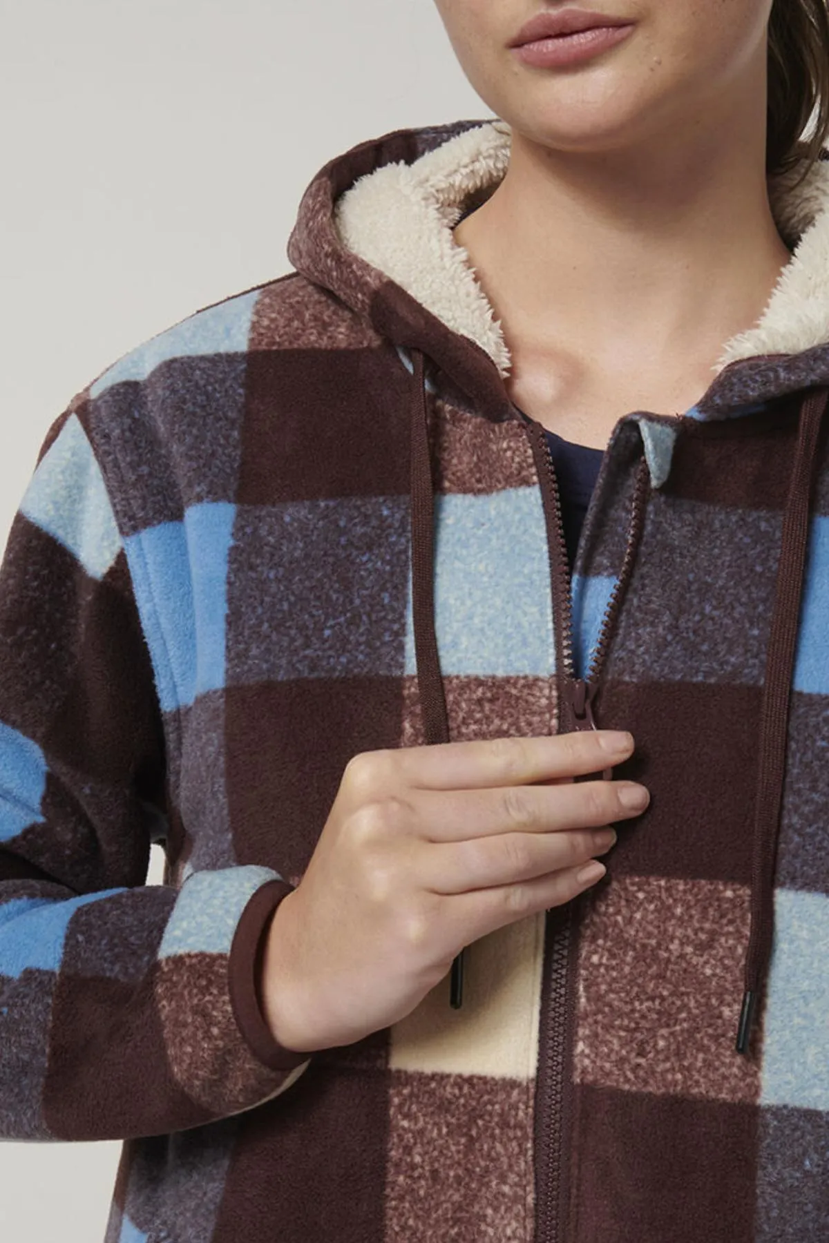Hard Yakka Womens Check Zoodie
