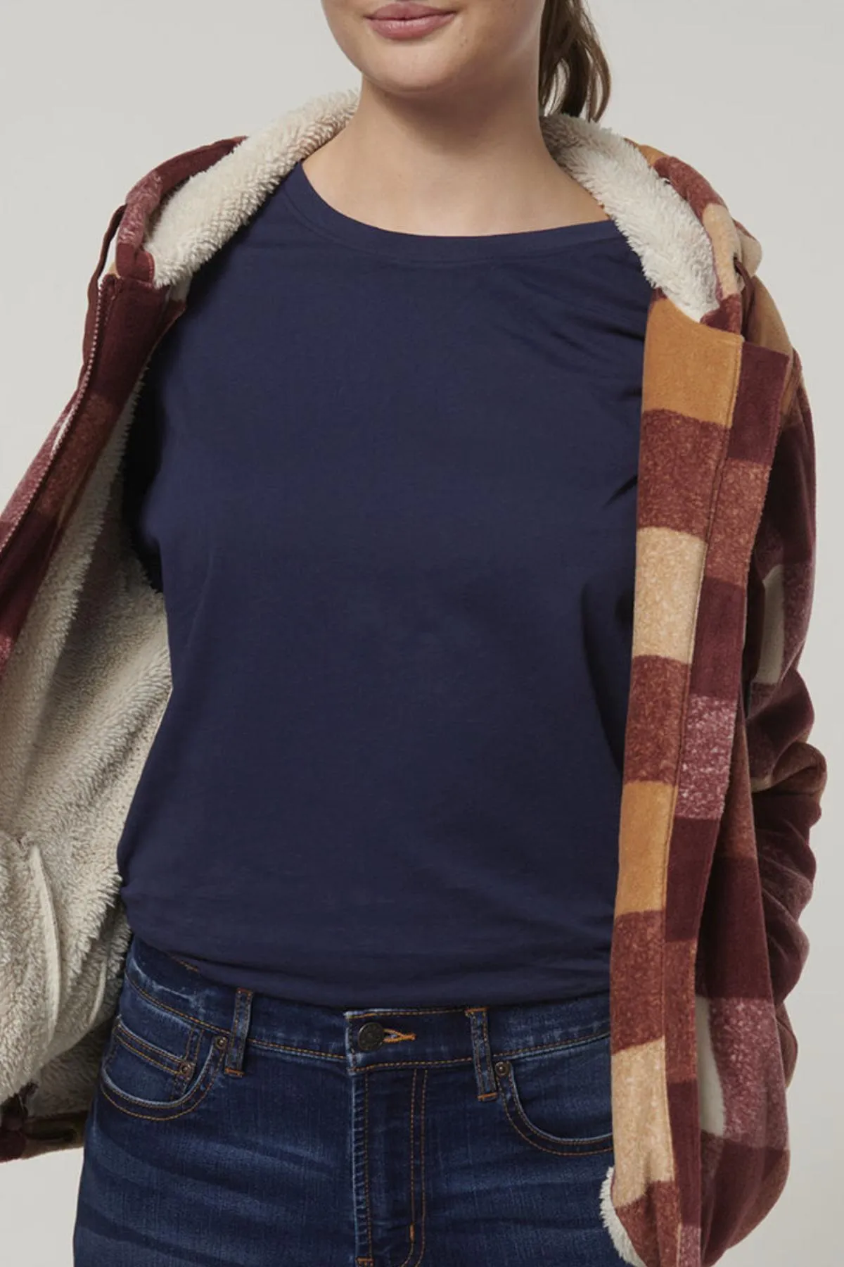 Hard Yakka Womens Check Zoodie