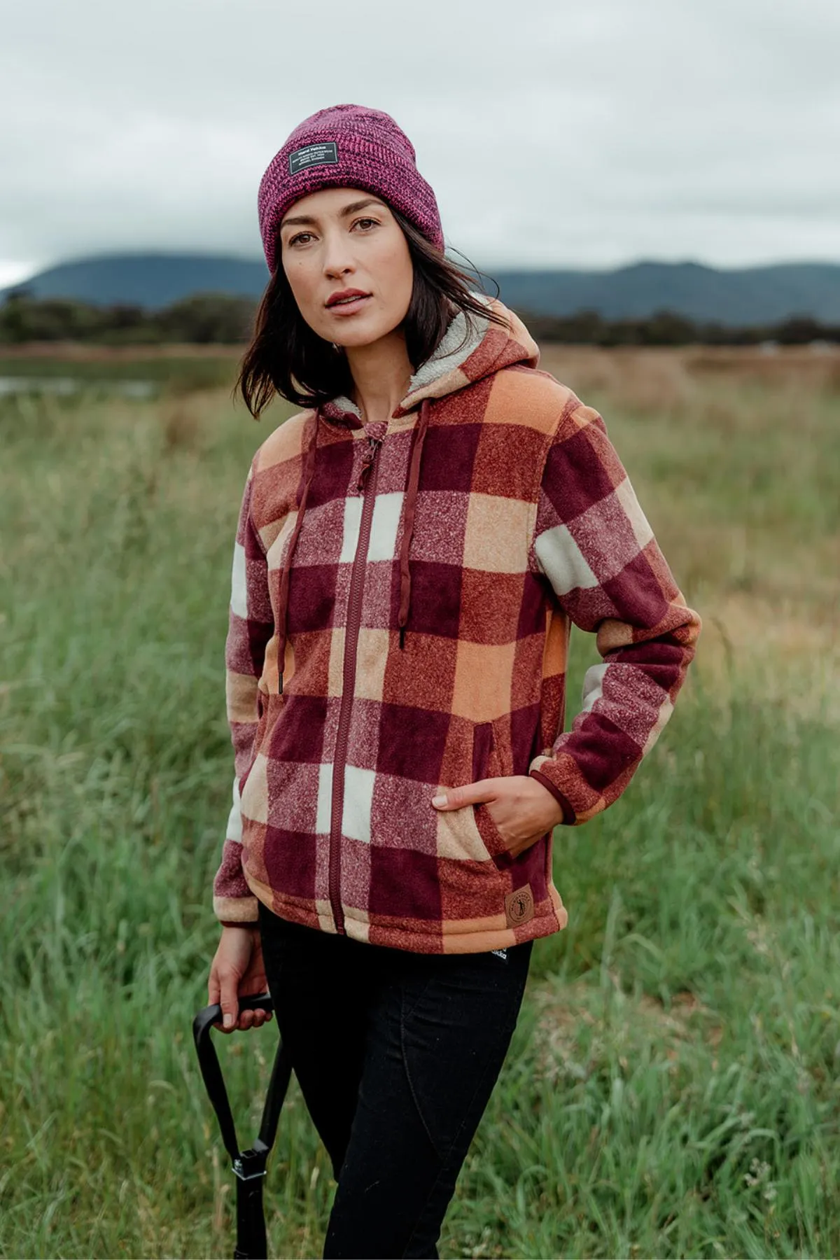 Hard Yakka Womens Check Zoodie