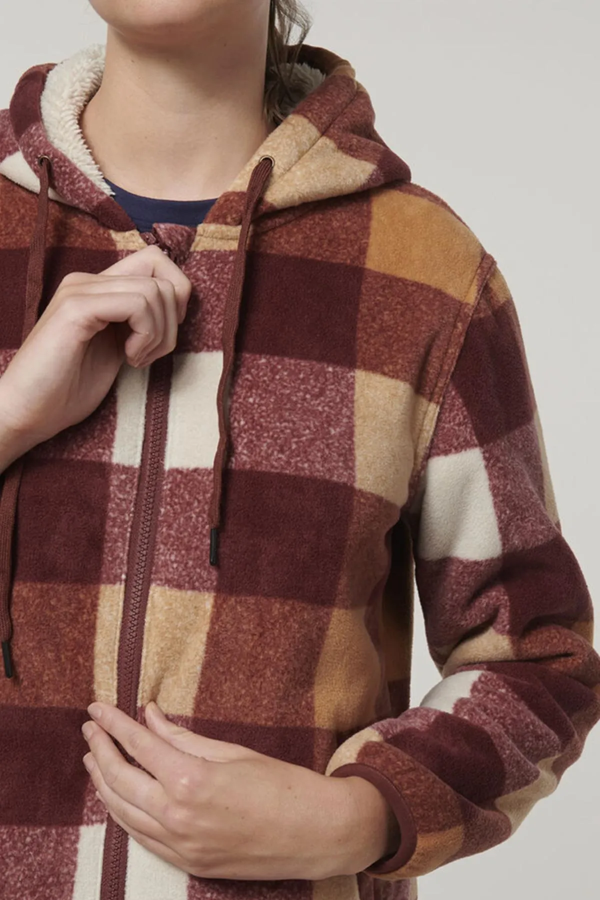 Hard Yakka Womens Check Zoodie