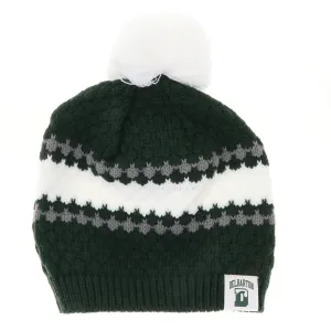 Hat - League Winter Knit Ripple Beanie with Pom