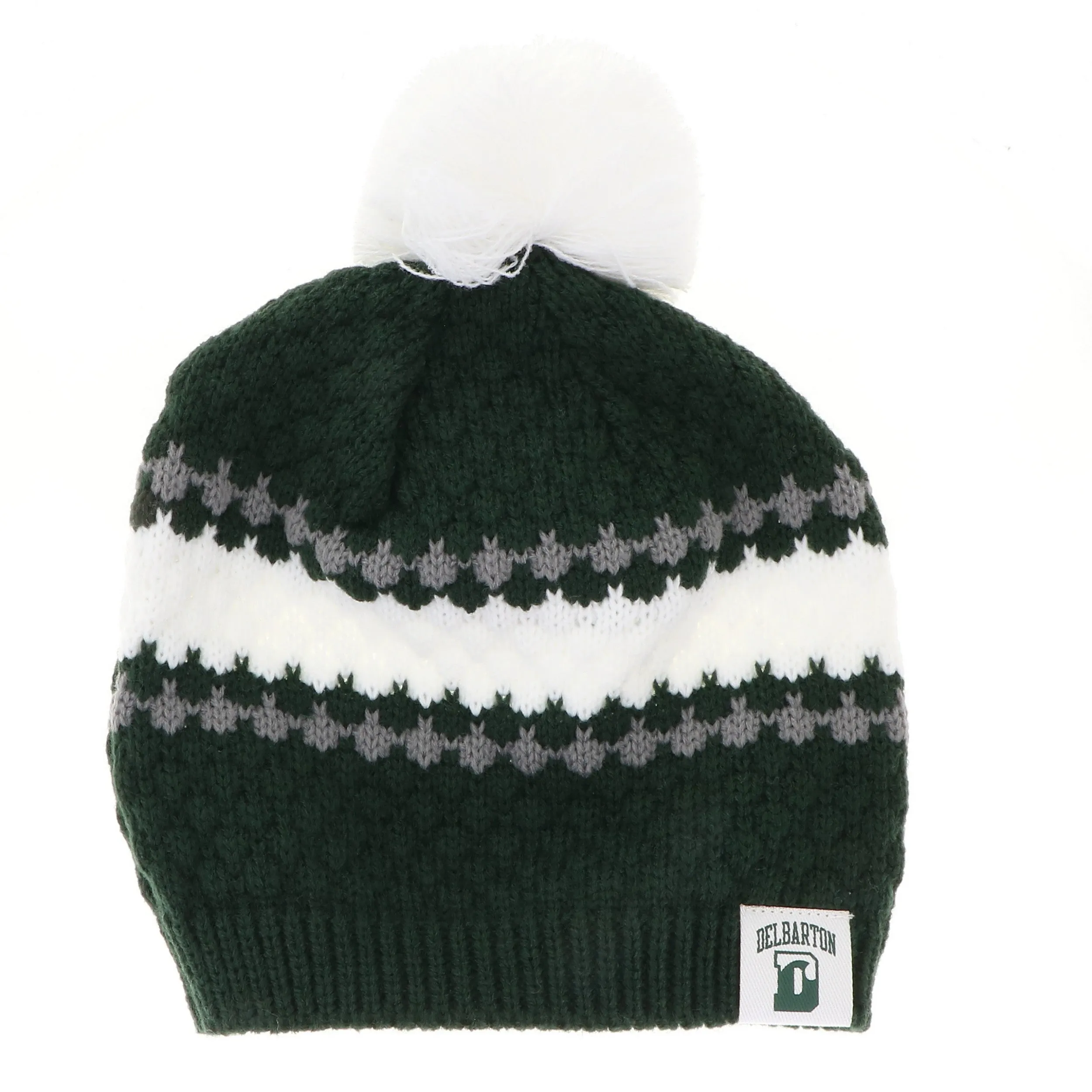 Hat - League Winter Knit Ripple Beanie with Pom