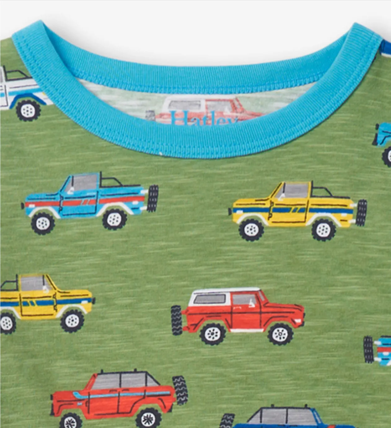 Hatley Boys “Off Roading” Print Pajamas Set: Size 2 to 8 Years