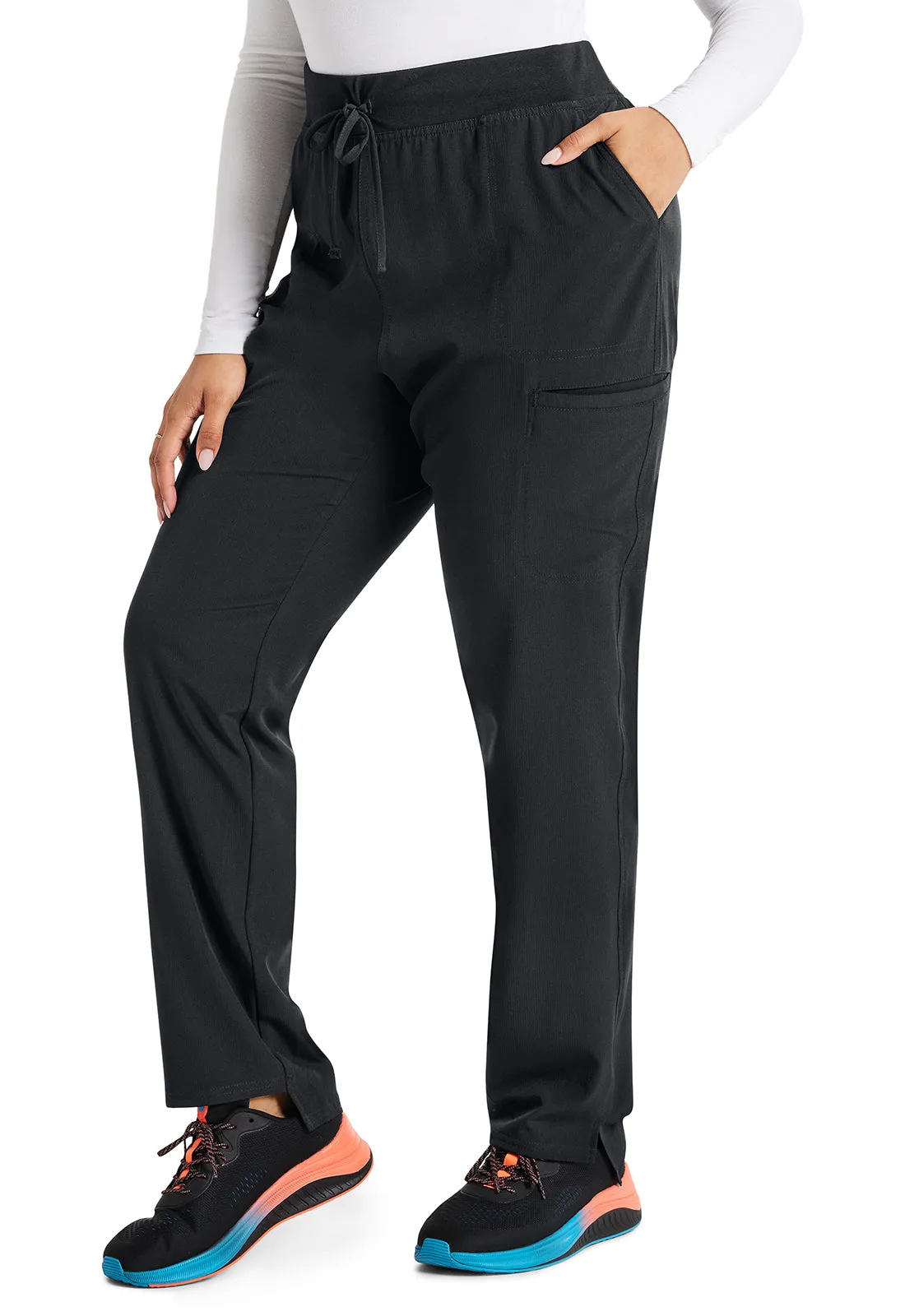 HeartSoul Break on Through HS047 Low Rise Drawstring Step Hem Pants Pewter