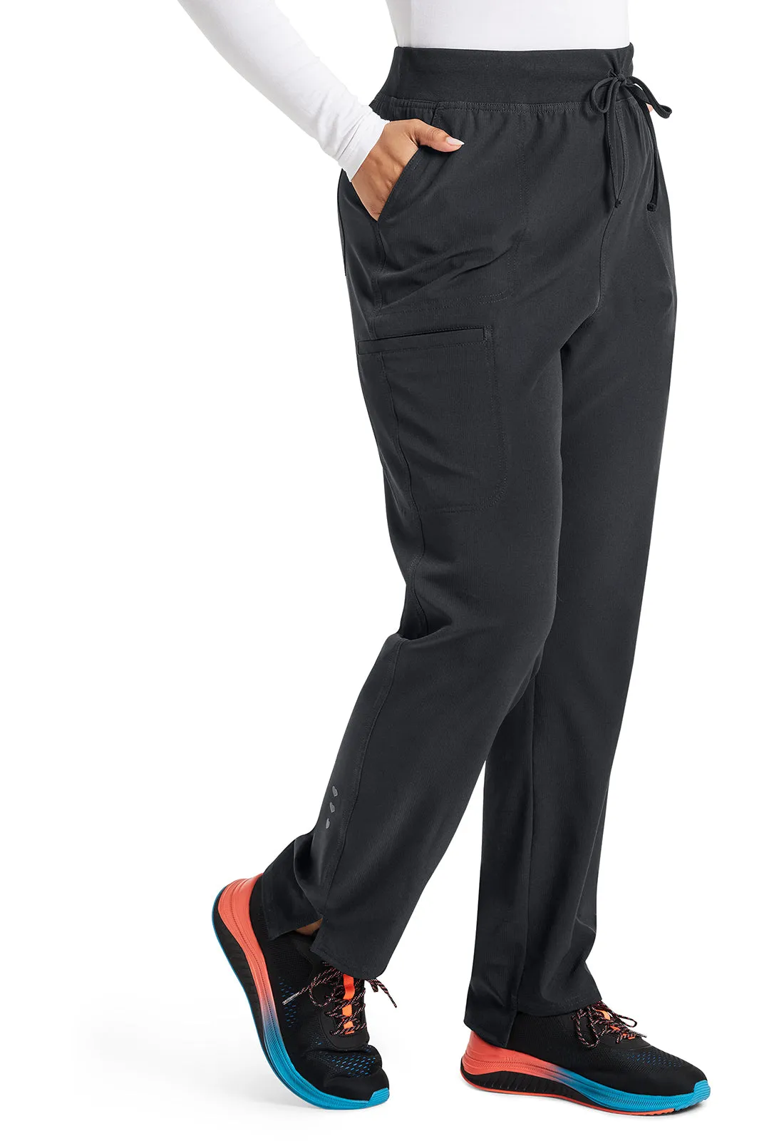 HeartSoul Break on Through HS047 Low Rise Drawstring Step Hem Pants Pewter