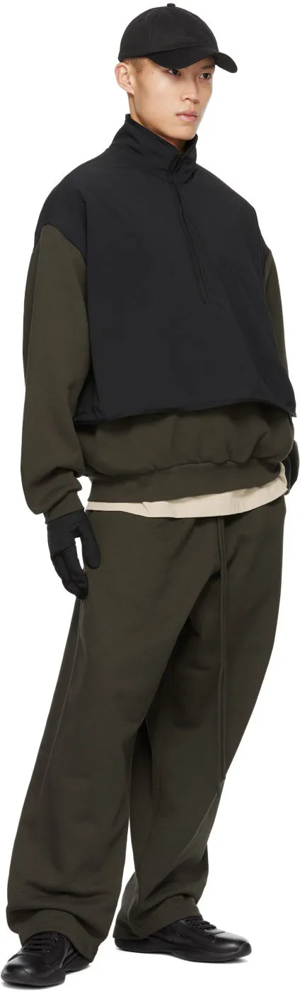HEAVY FLEECE RELAXED SWEATPANT - MILITARY
