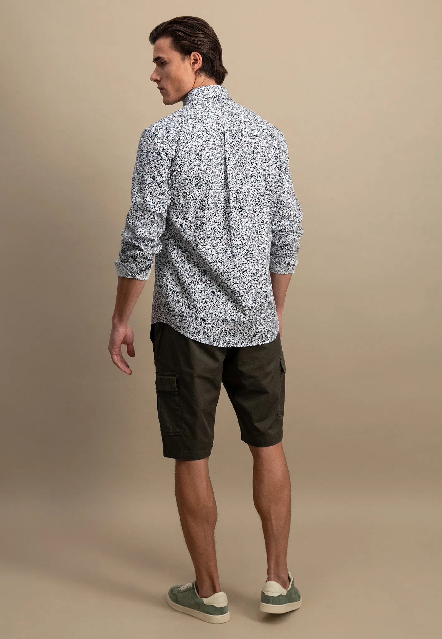 Hemd aus Baumwolle mit Minimalmuster