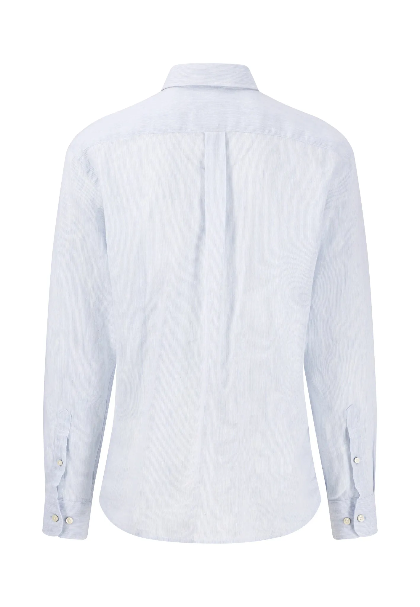 Hemd aus Leinen mit Button-Down-Kragen