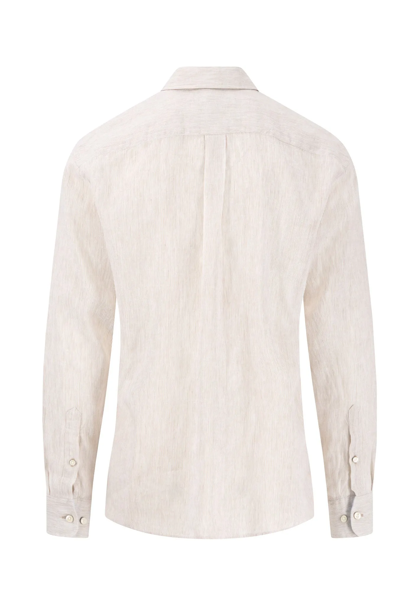 Hemd aus Leinen mit Button-Down-Kragen