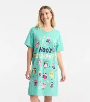 Hoo's Sleepy Sleepshirt