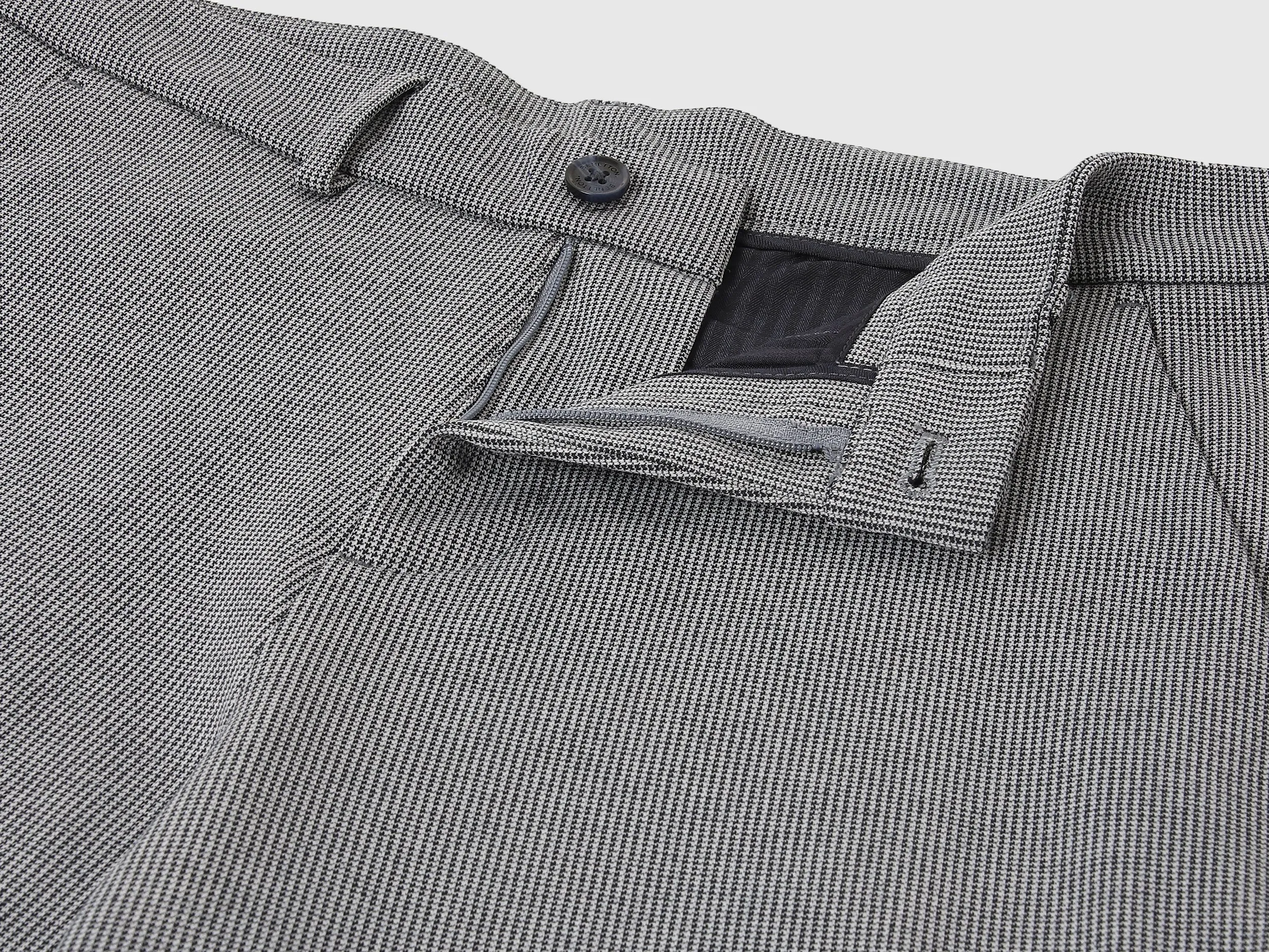 Houndstooth Slim Fit Shorts