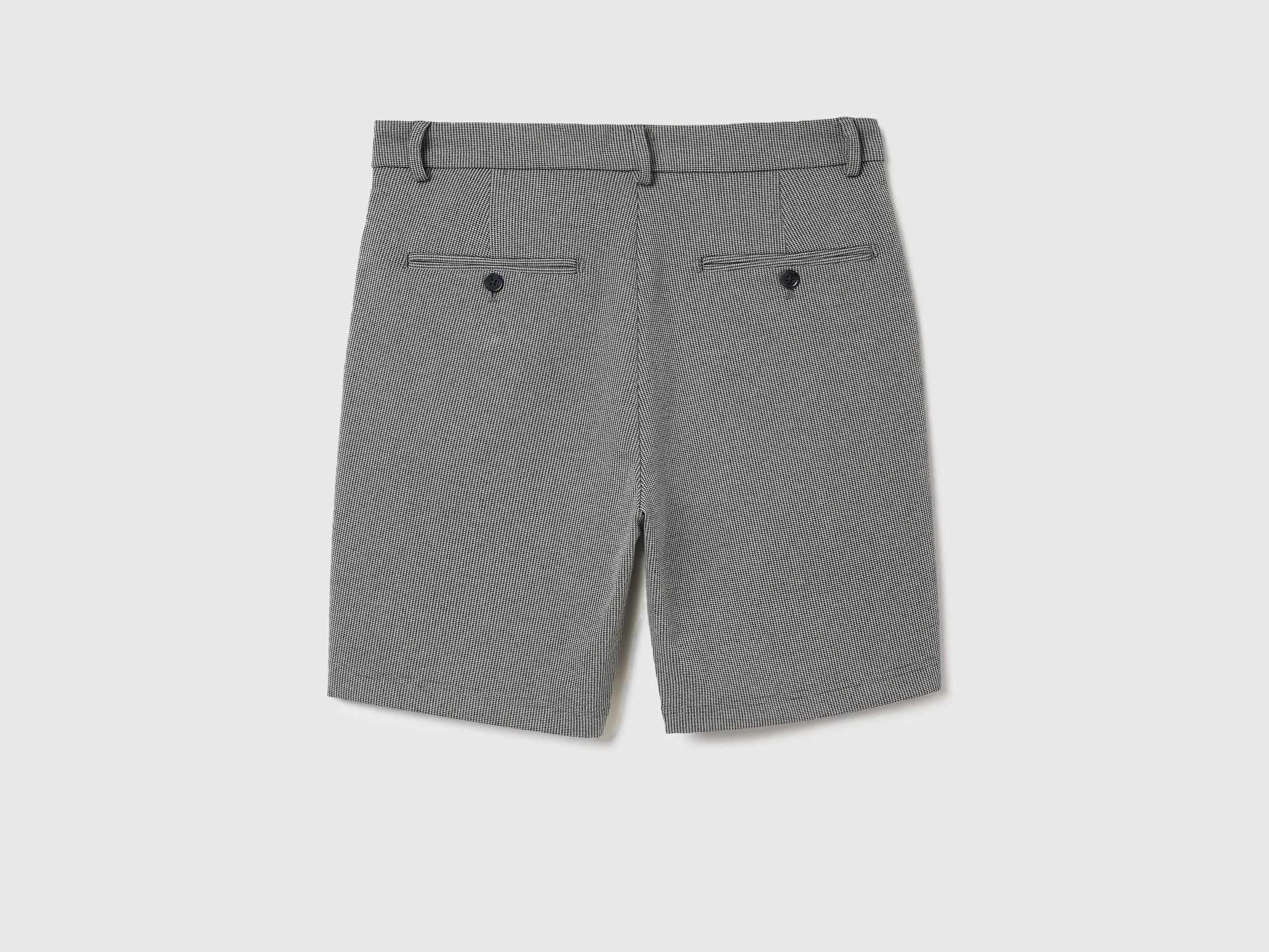 Houndstooth Slim Fit Shorts