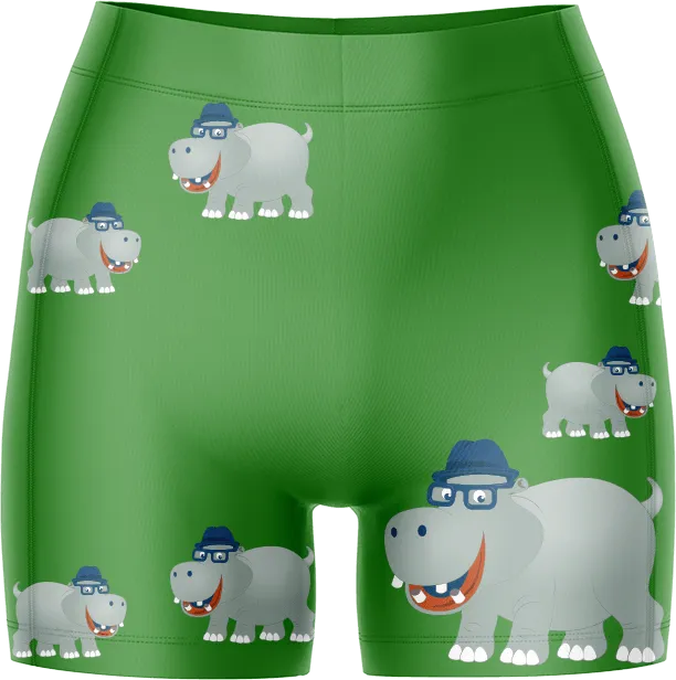 Hungry Hippo Ladies Gym Shorts