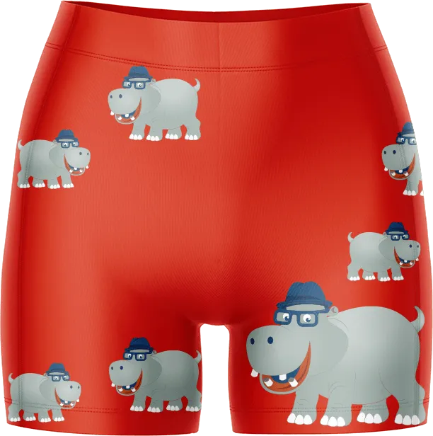 Hungry Hippo Ladies Gym Shorts