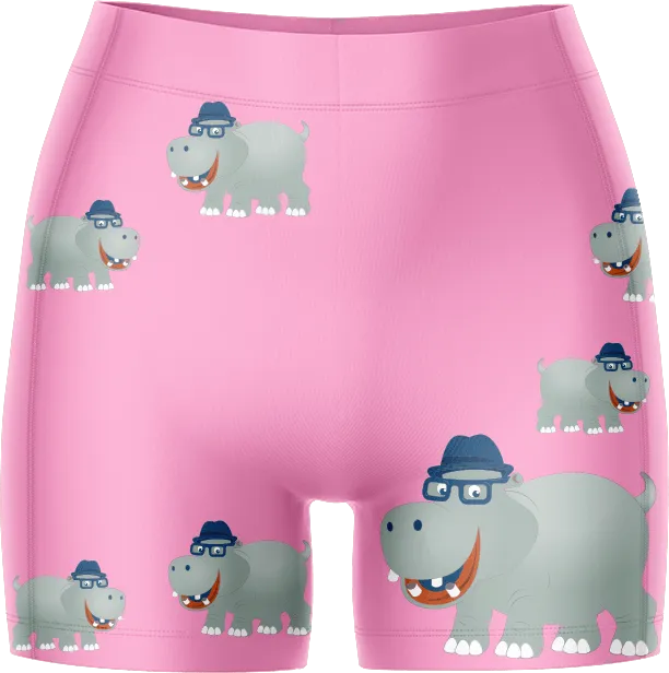 Hungry Hippo Ladies Gym Shorts