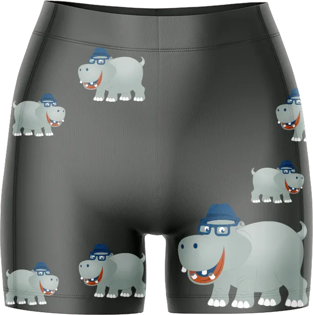 Hungry Hippo Ladies Gym Shorts