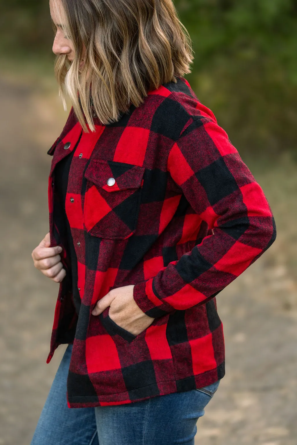 IN STOCK Norah Plaid Shacket - Buffalo Plaid FINAL SALE