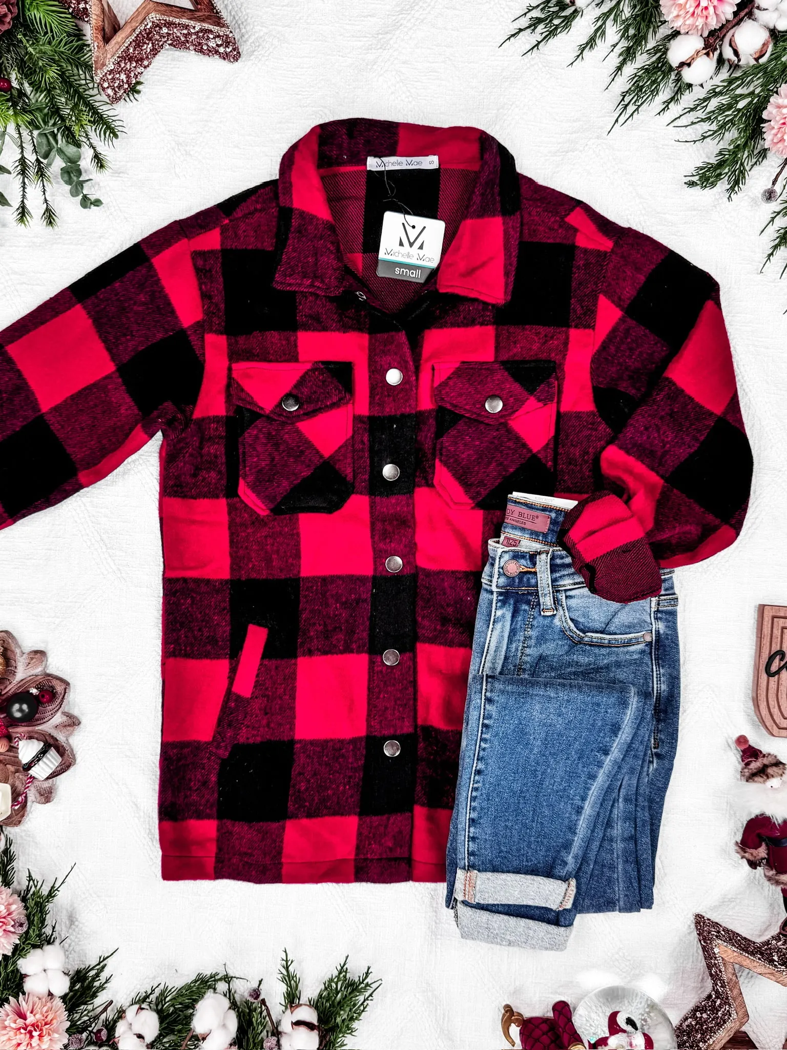 IN STOCK Norah Plaid Shacket - Buffalo Plaid FINAL SALE