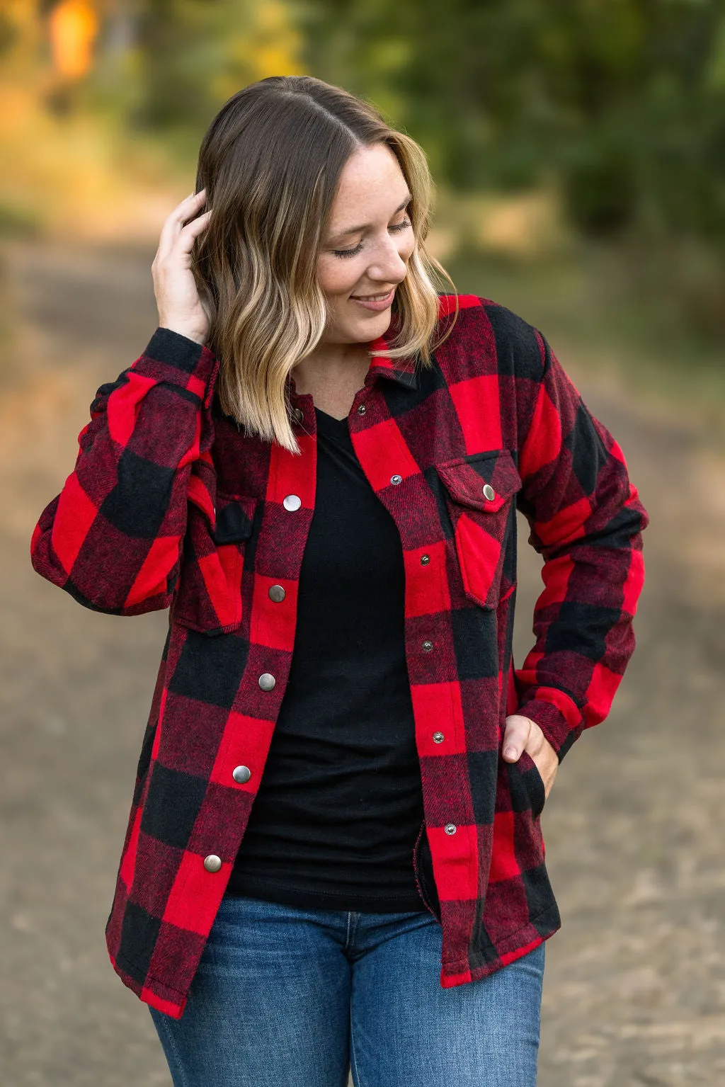 IN STOCK Norah Plaid Shacket - Buffalo Plaid FINAL SALE