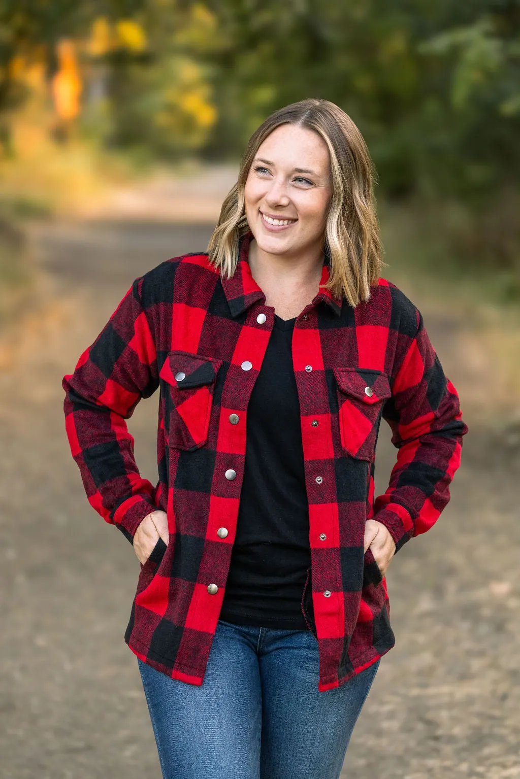 IN STOCK Norah Plaid Shacket - Buffalo Plaid FINAL SALE