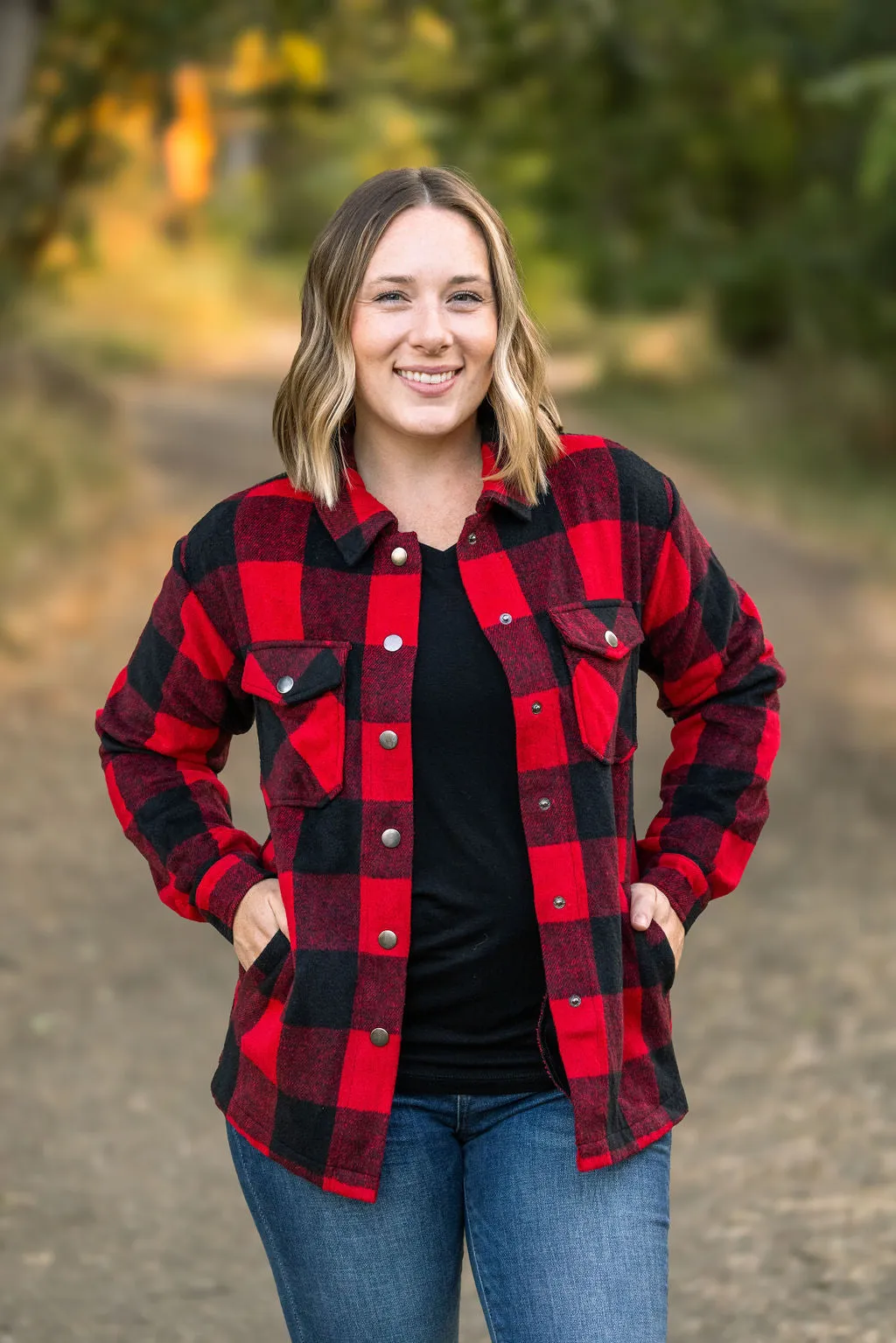 IN STOCK Norah Plaid Shacket - Buffalo Plaid FINAL SALE