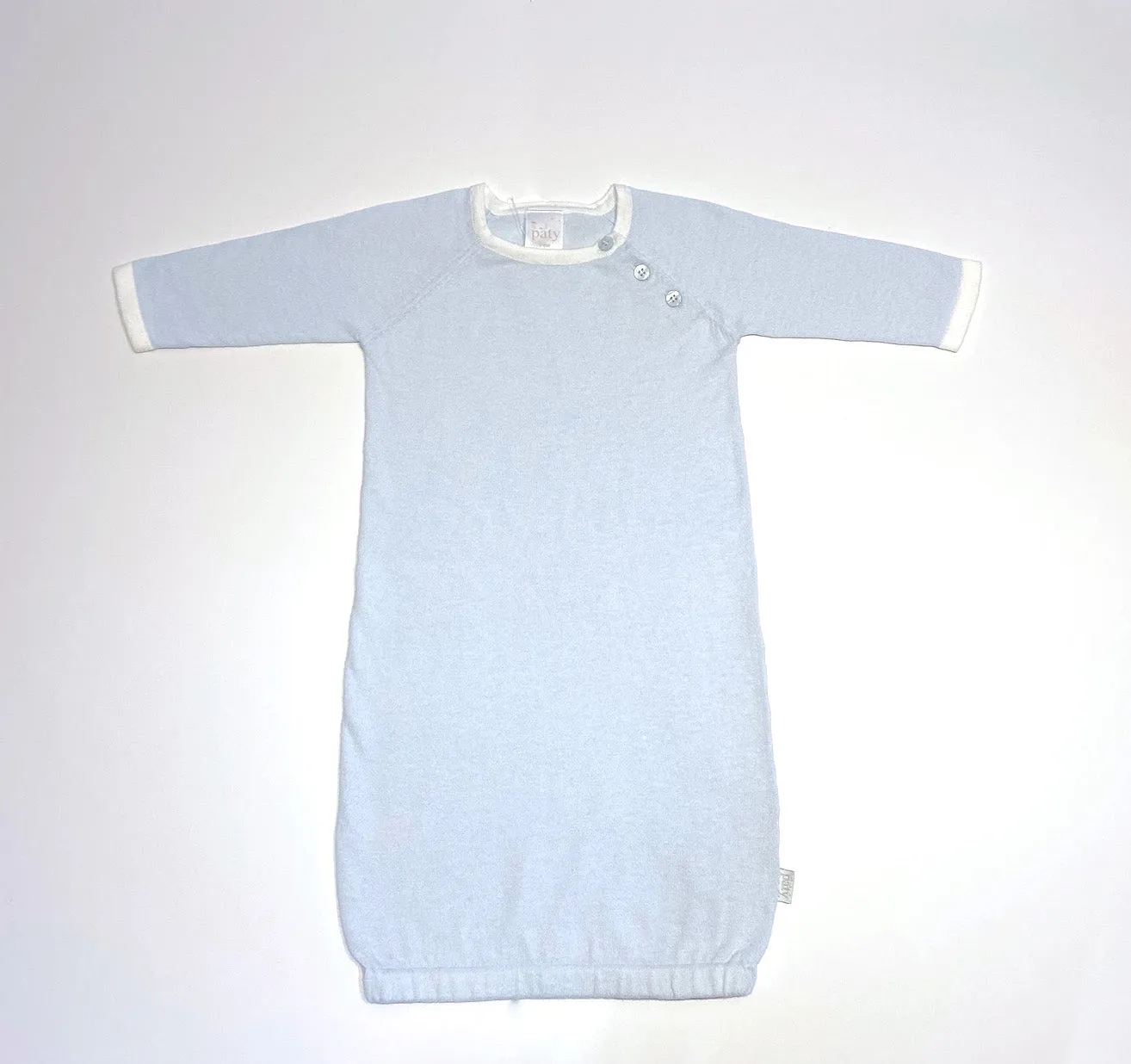 Infant Sleeper- Light Blue with White Trim