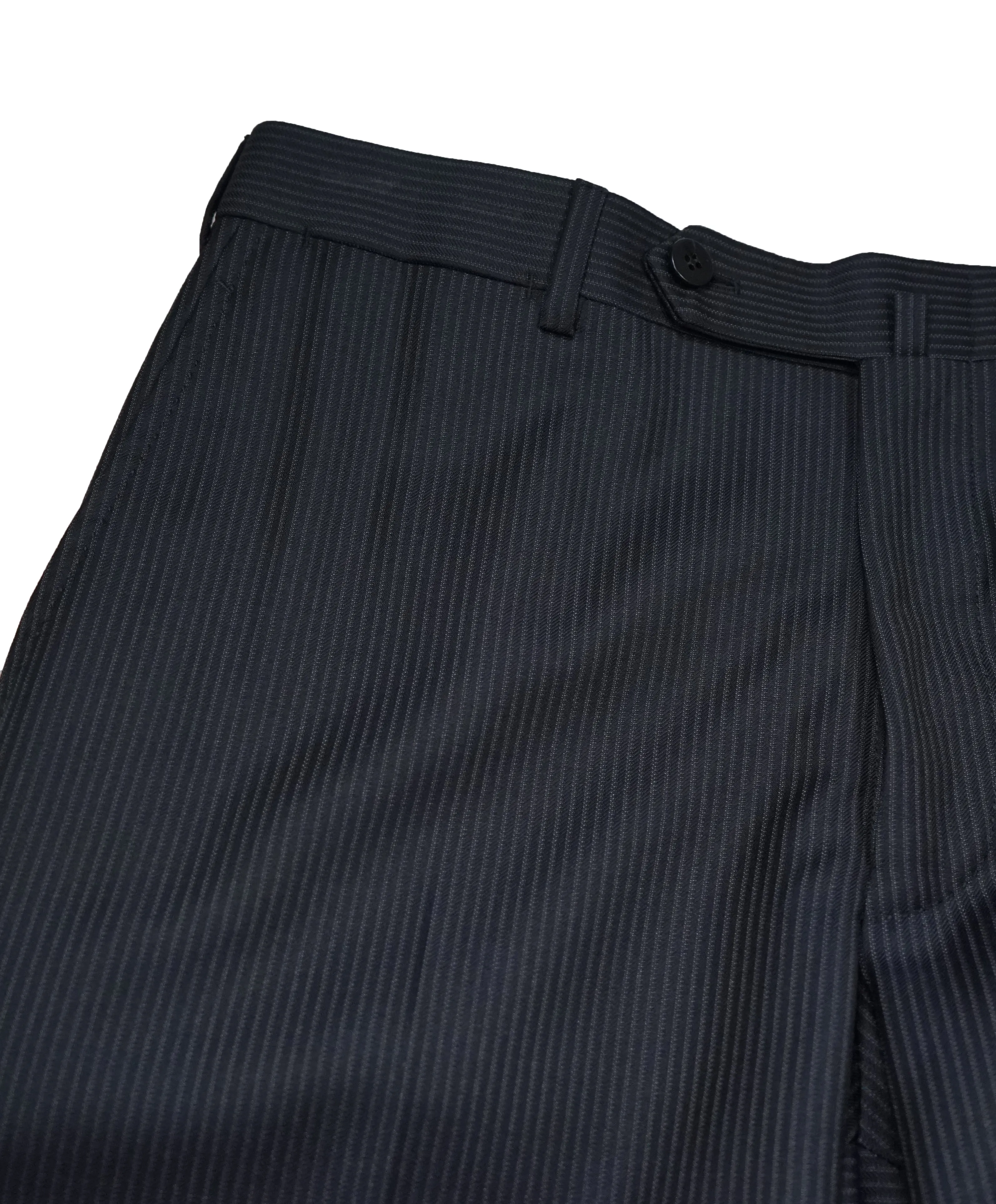 ISAIA - Navy Stripe Flat Front Dress Pants NUOVA Base “S” - 31W