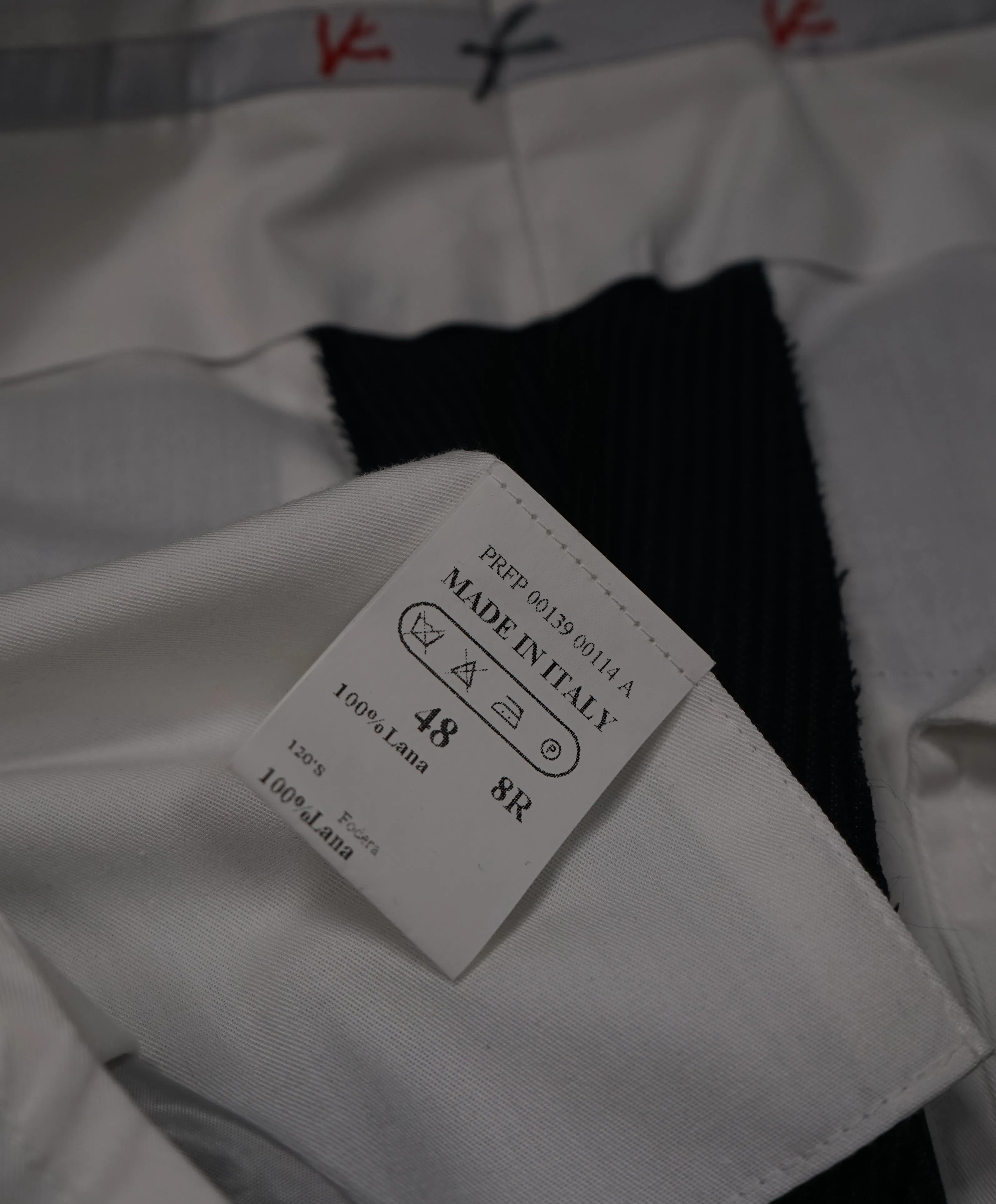 ISAIA - Navy Stripe Flat Front Dress Pants NUOVA Base “S” - 31W