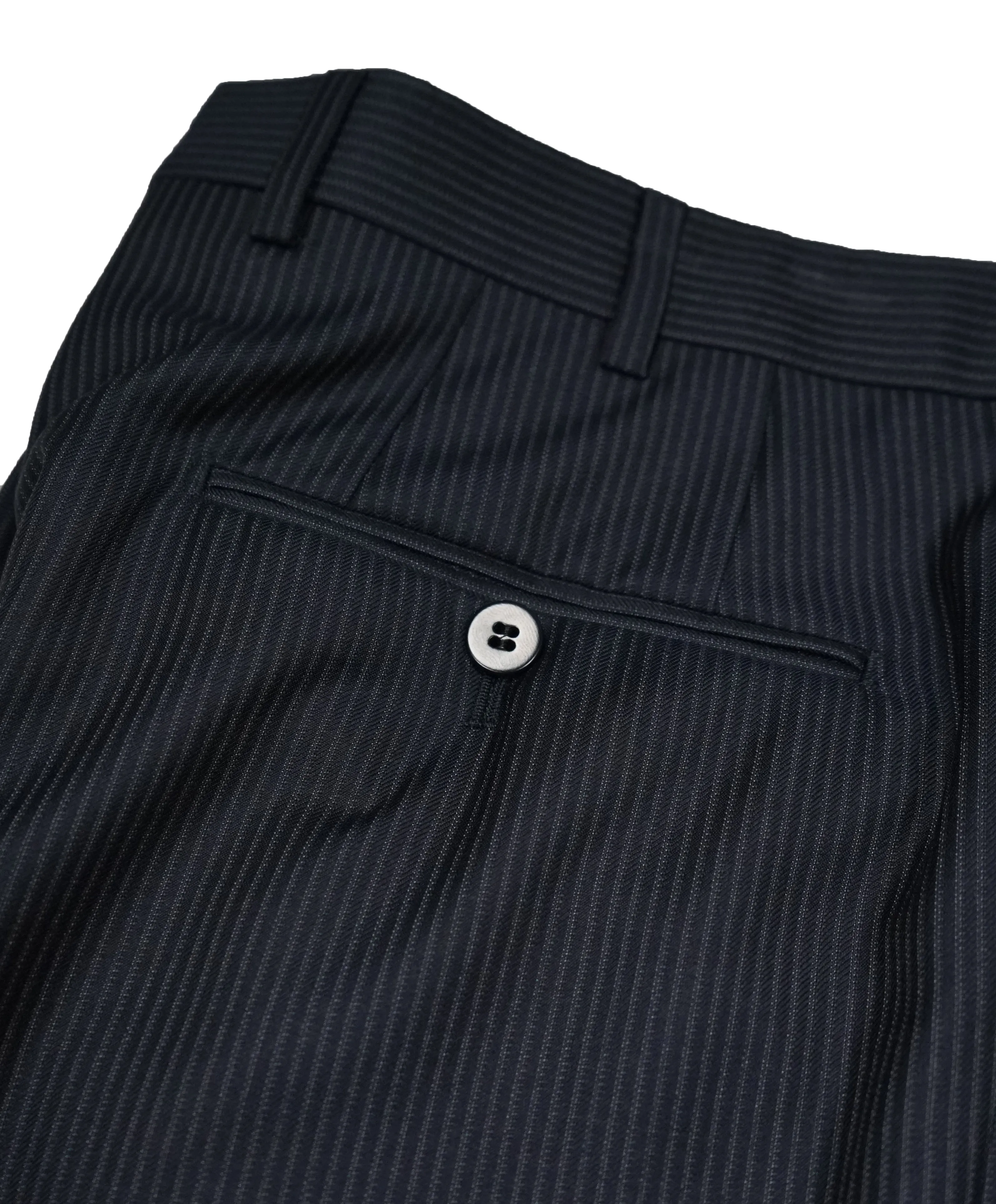 ISAIA - Navy Stripe Flat Front Dress Pants NUOVA Base “S” - 31W