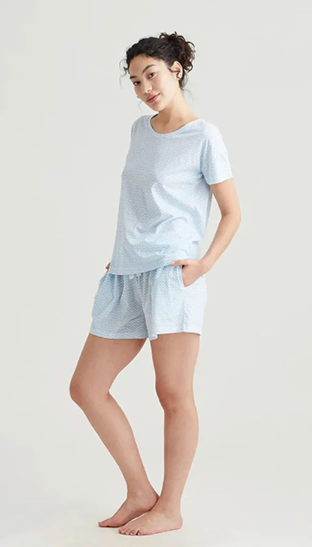 Jada organic chevron boxer pj set