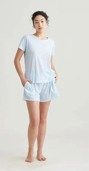 Jada organic chevron boxer pj set