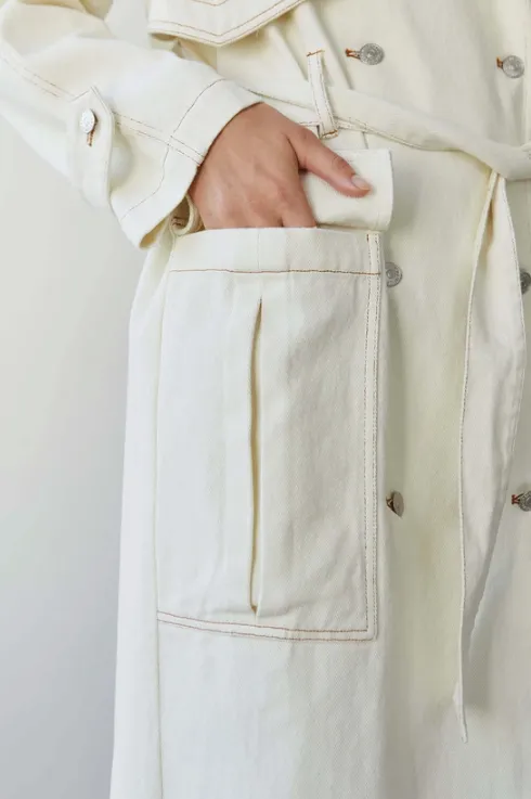 Jaylene Denim Trench Coat