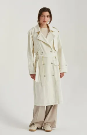 Jaylene Denim Trench Coat