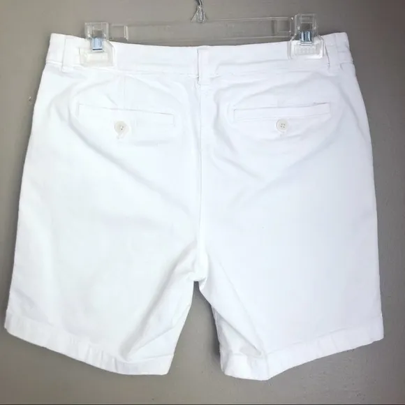[J.CREW] White Tailored Bermuda Shorts