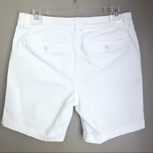 [J.CREW] White Tailored Bermuda Shorts