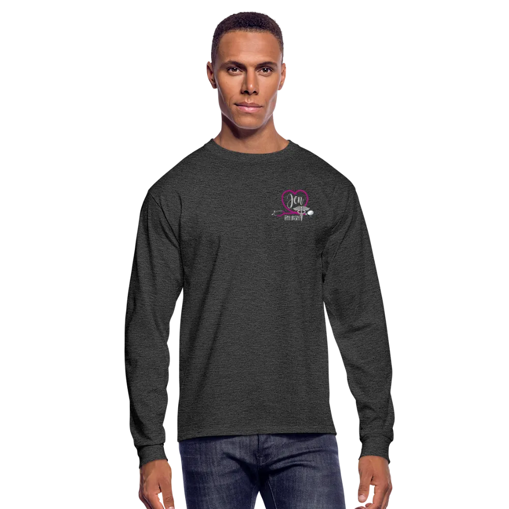 JEN RN BSN Emergency Nurse Flag Men's Long Sleeve T-Shirt