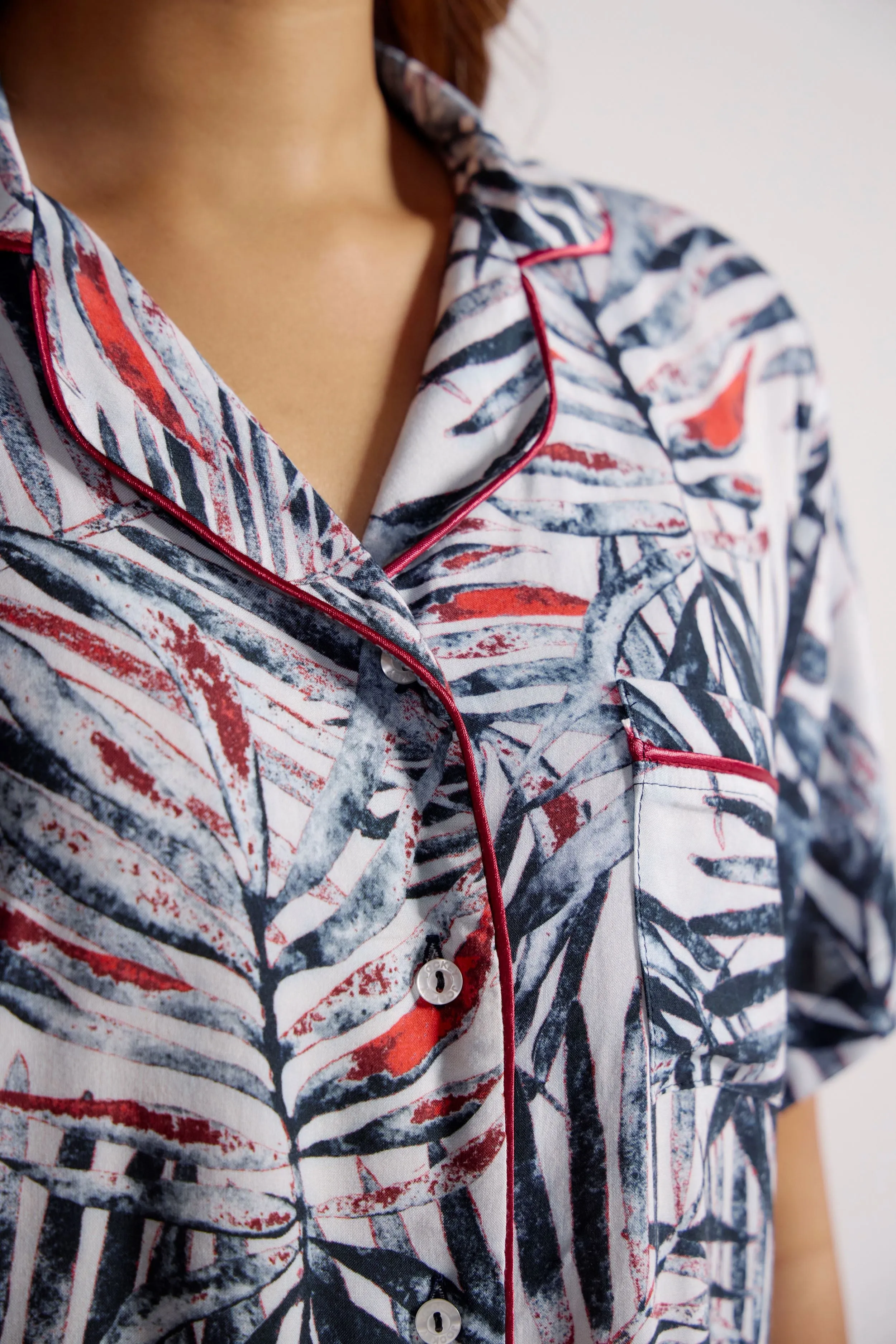 Jockey® Shadow Palms Woven Viscose Sleepshirt