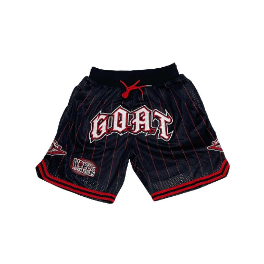 JORDAN CHICAGO GOAT PINESTRIPE BASKETBALL SHORTS